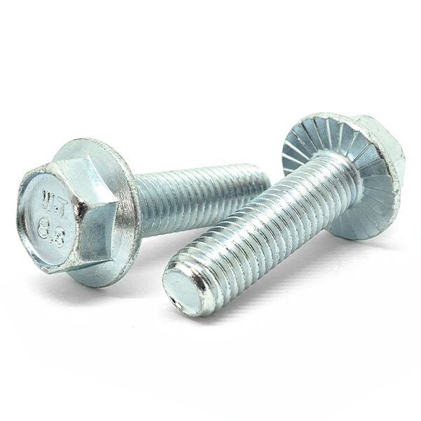 Boltsandnuts.Com Class 8.8, M12-1.75 Flange Bolt, Zinc Plated 40 mm L, 5 PK M12C40SFS88Z-5 - main